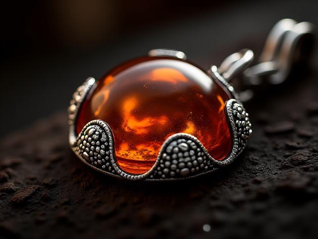 Joyas de plata y vidrio soplado de la colección Fuego y Plata